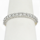 14k Yellow and White Gold Diamond Wedding Band