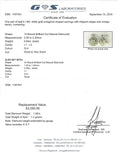 14k White Gold Octagonal Shaped Diamond Earrings with Omega Back