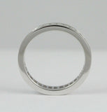14k White Gold Princess Cut Diamond Eternity Band
