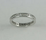 14k White Gold Princess Cut Diamond Eternity Band