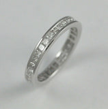 14k White Gold Princess Cut Diamond Eternity Band
