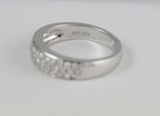 14k White Gold Pavé Set Diamond Ring