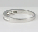 14k White Gold Princess Cut Diamond Band