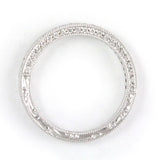 14k White Gold Diamond Wedding Band