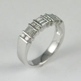 14k White Gold Diamond Art Band