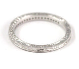 14k White Gold Diamond Wedding Band