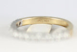 14k Yellow and White Gold Diamond Wedding Band