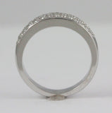 14k White Gold Pavé Set Diamond Ring