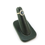 14k Yellow and White Gold Sapphire / Diamond Ring