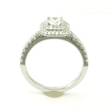 14k White Gold Diamond Engagement Ring