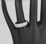 14k White Gold Pavé Set Diamond Ring