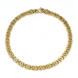 14k Yellow Gold Chain Bracelet, 7.25 inches
