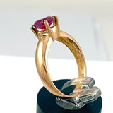 18k Yellow Gold Ruby Ring, 1.05ct.