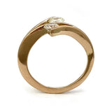 Vintage 18k Rose Gold Diamond Ring, 0.59ct