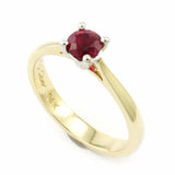 14k Yellow / White Gold Ruby Ring